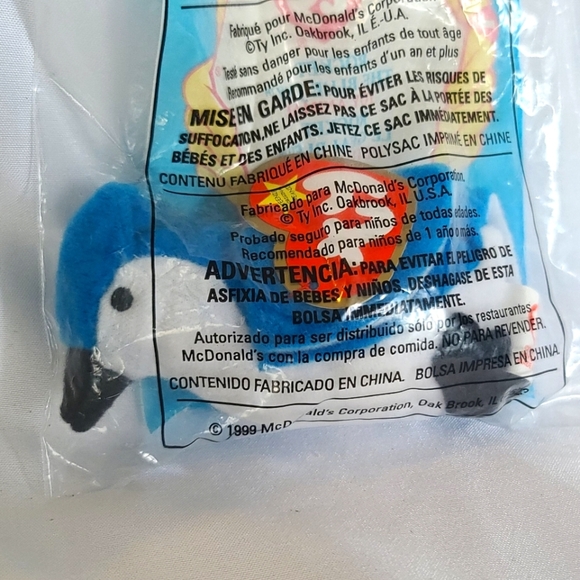 Rocket the Blue Jay - TY Teenie  Beanie Baby - Picture 4 of 9